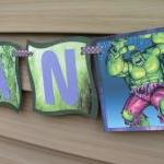 Incredible Hulk Birthday Banner