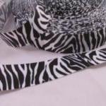 3 Yards 7/8" Zebra Print Ribbon..