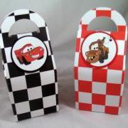Cars Birthday Favor Boxes featuring Lightning McQueen and Mater